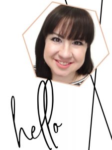 picture of Lisa with "hello" in script